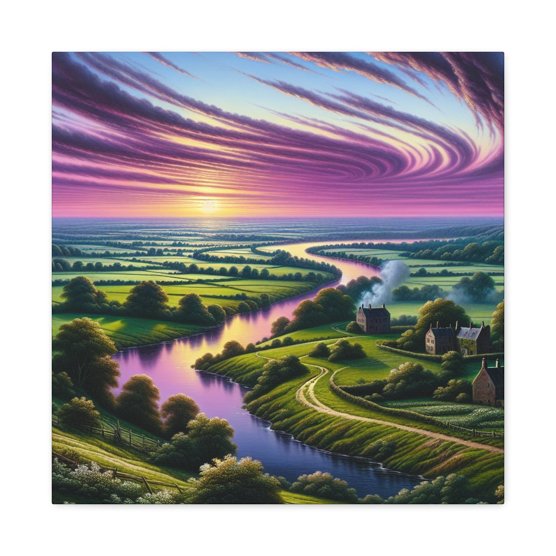 "Glowing Sundown Serenity" - Canvas - Authentic4Us