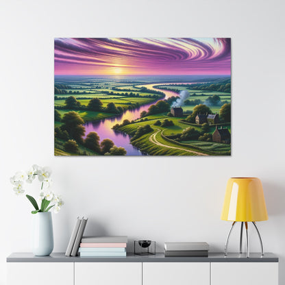 "Glowing Sundown Serenity" - Canvas - Authentic4Us