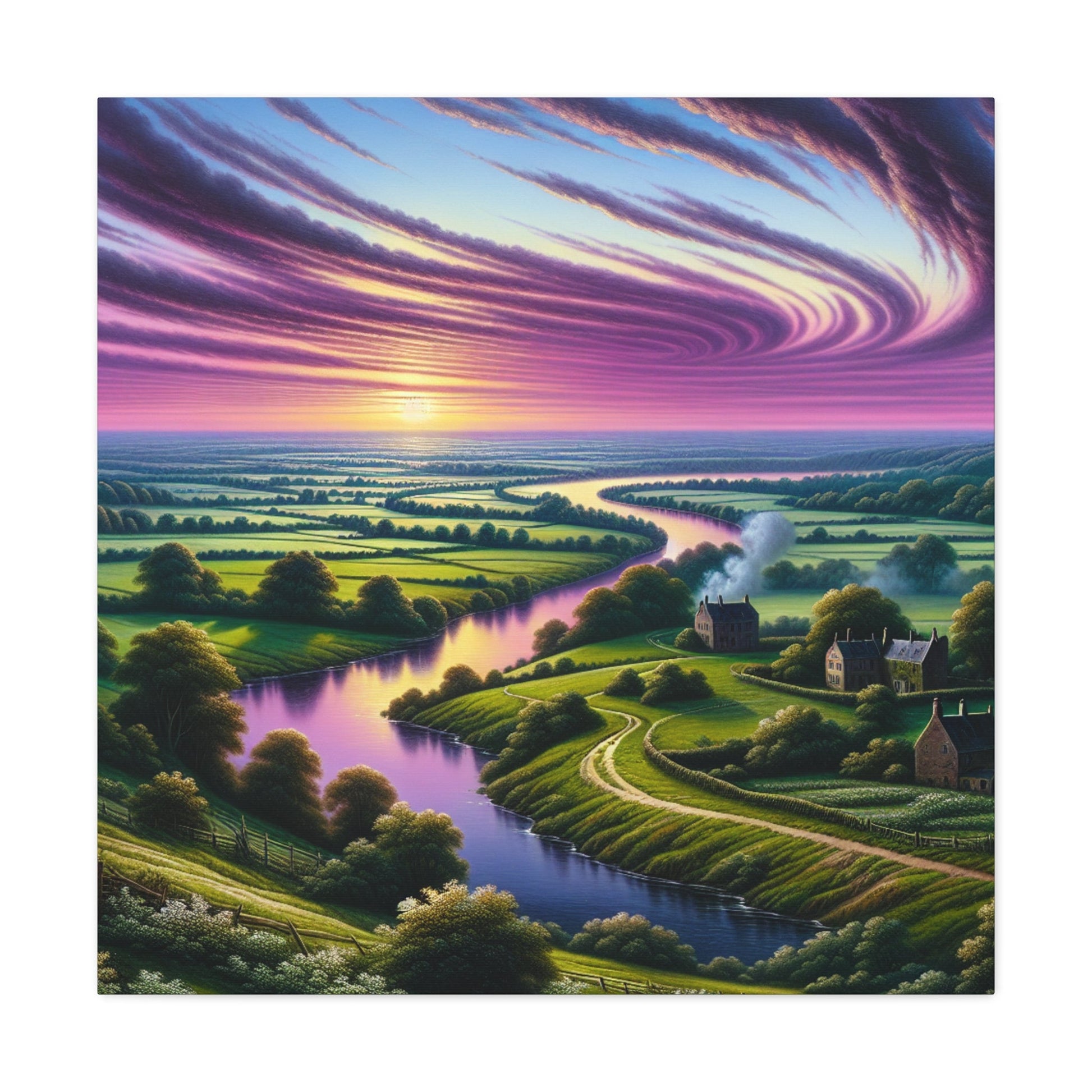 "Glowing Sundown Serenity" - Canvas - Authentic4Us