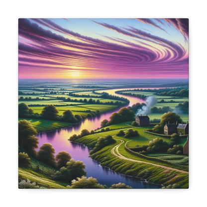 "Glowing Sundown Serenity" - Canvas - Authentic4Us