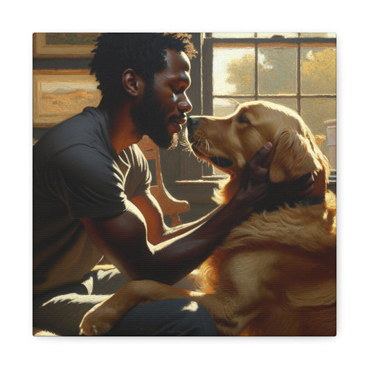 "Golden Bond: A Moment of Love" - Canvas - Authentic4Us