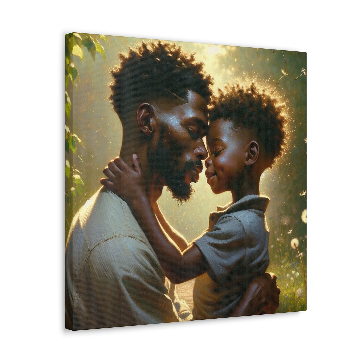 "Golden Hour Embrace: An African-inspired Affection" - Canvas - Authentic4Us