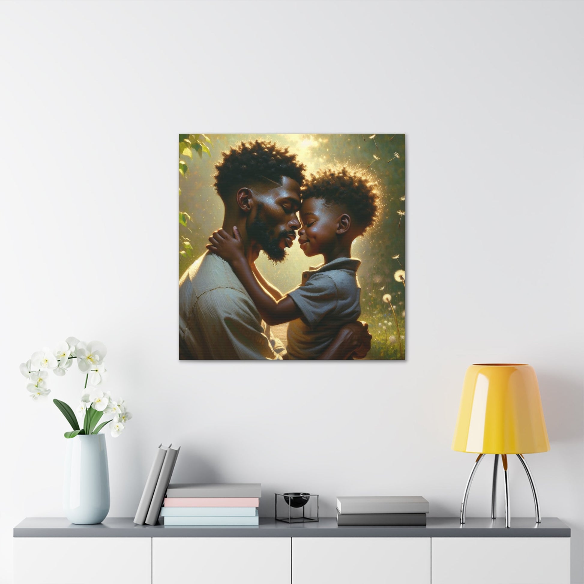 "Golden Hour Embrace: An African-inspired Affection" - Canvas - Authentic4Us