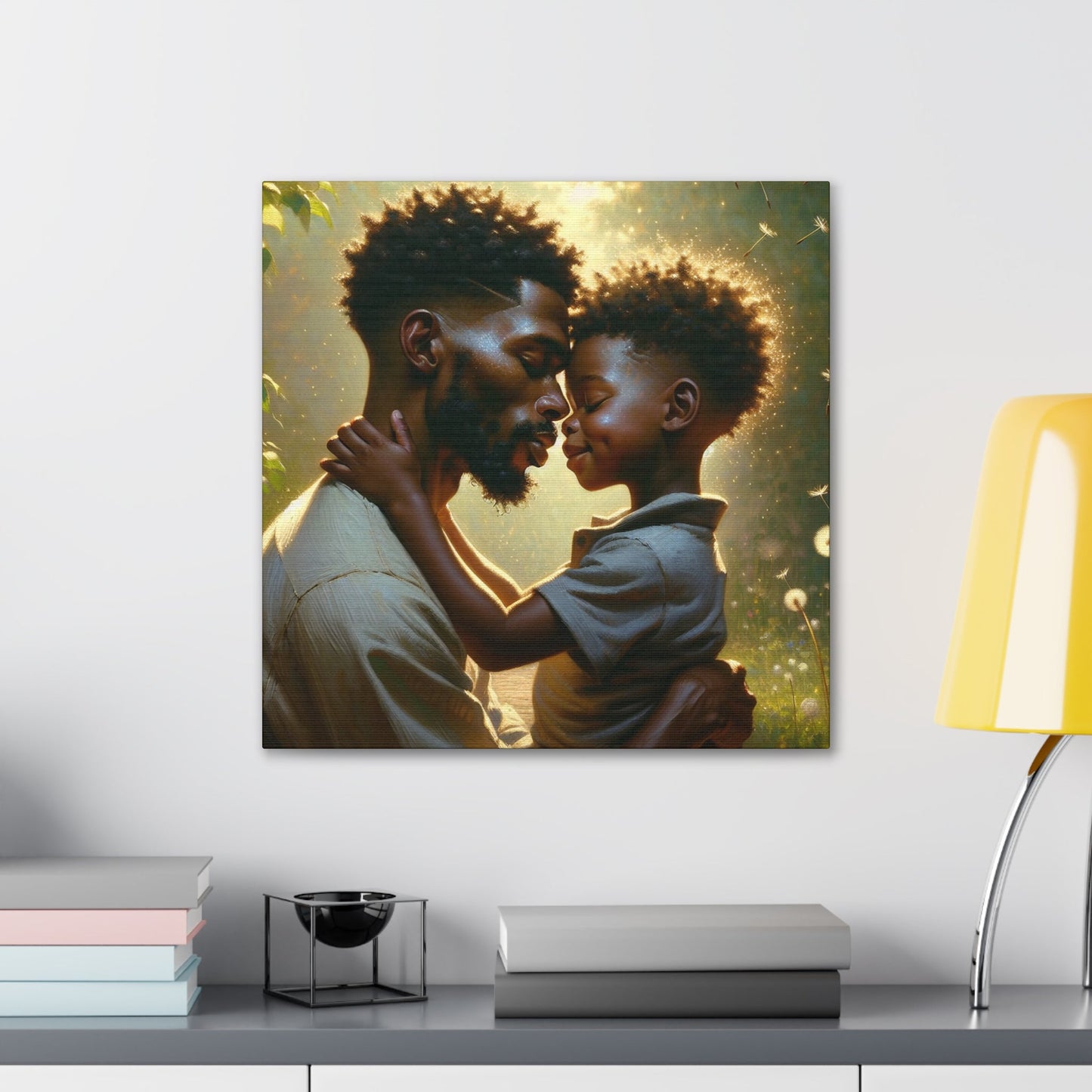 "Golden Hour Embrace: An African-inspired Affection" - Canvas - Authentic4Us