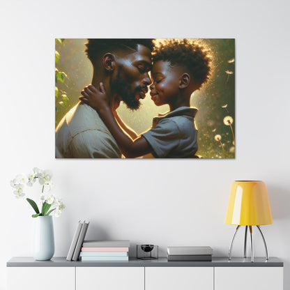 "Golden Hour Embrace: An African-inspired Affection" - Canvas - Authentic4Us