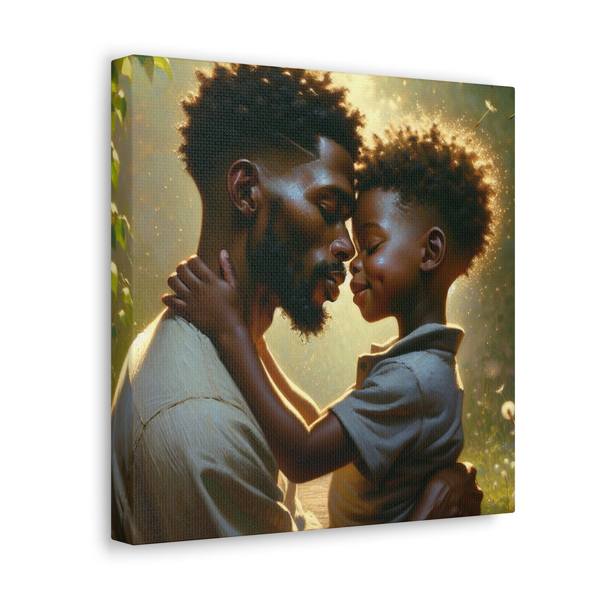 "Golden Hour Embrace: An African-inspired Affection" - Canvas - Authentic4Us