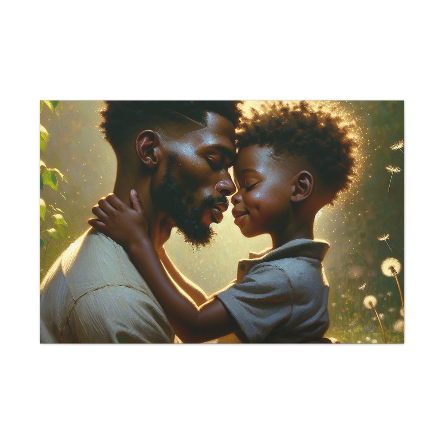 "Golden Hour Embrace: An African-inspired Affection" - Canvas - Authentic4Us