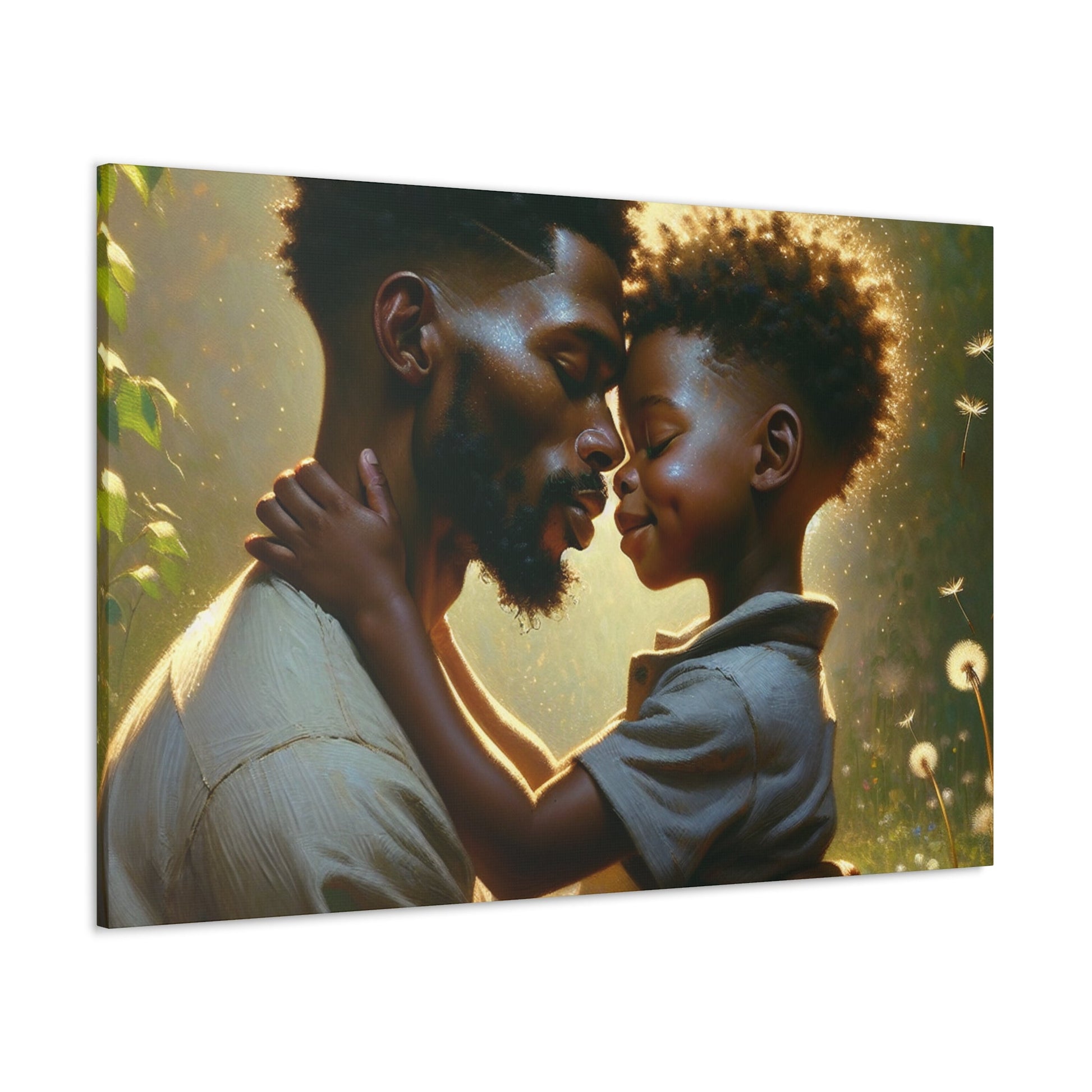 "Golden Hour Embrace: An African-inspired Affection" - Canvas - Authentic4Us