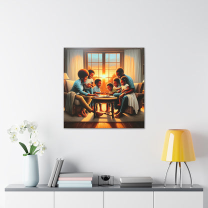 "Golden Moments of Family Love" - Canvas - Authentic4Us