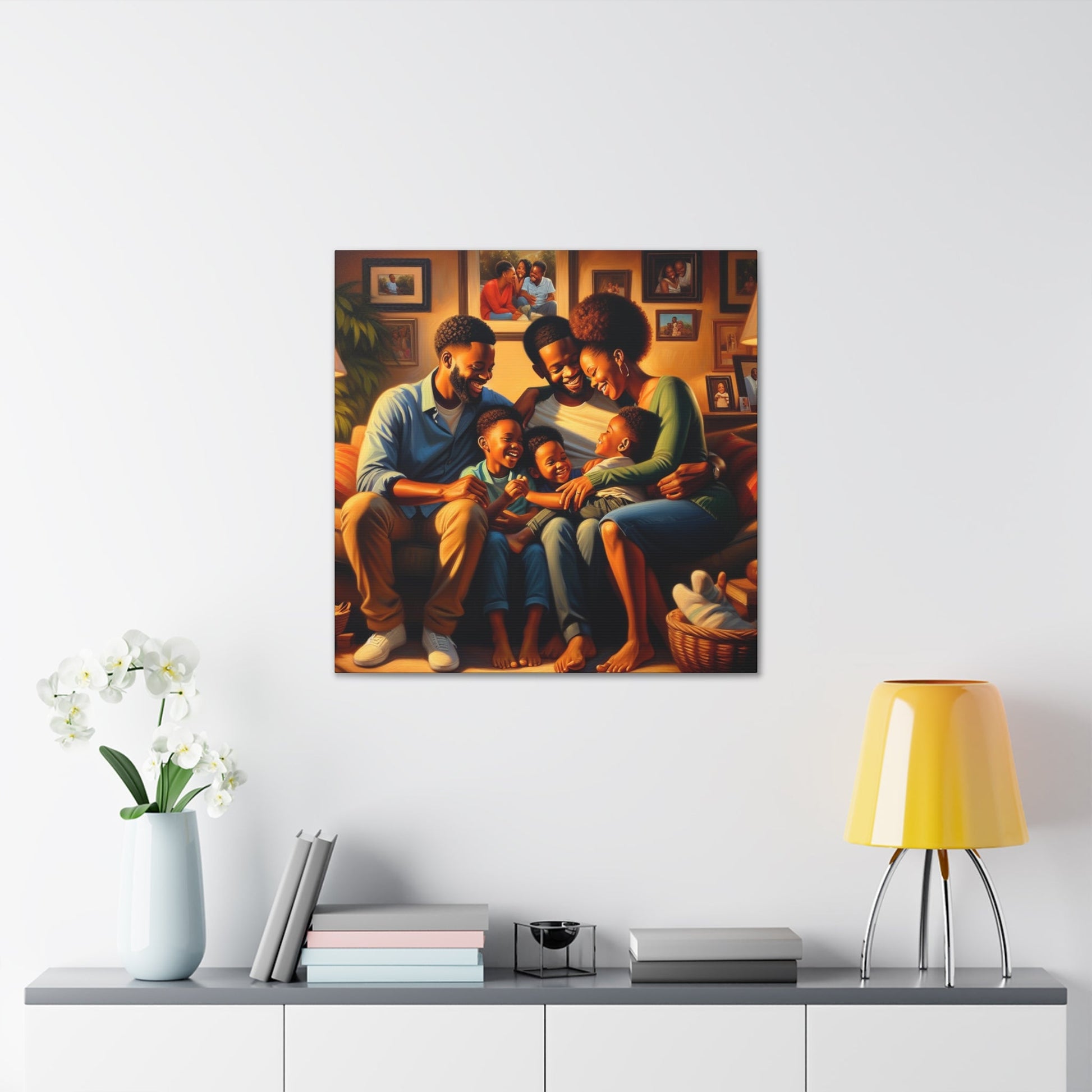 "Golden Moments of Family Love" - Canvas - Authentic4Us