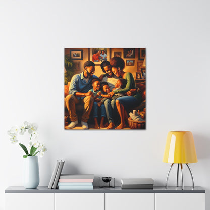 "Golden Moments of Family Love" - Canvas - Authentic4Us