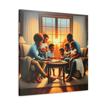 "Golden Moments of Family Love" - Canvas - Authentic4Us