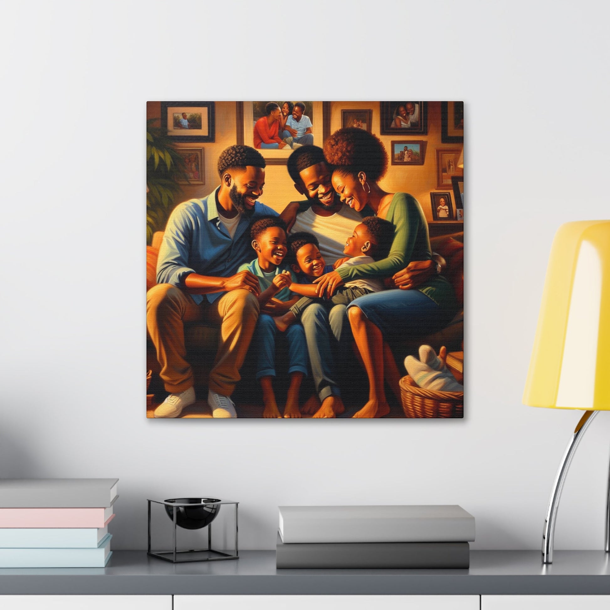 "Golden Moments of Family Love" - Canvas - Authentic4Us