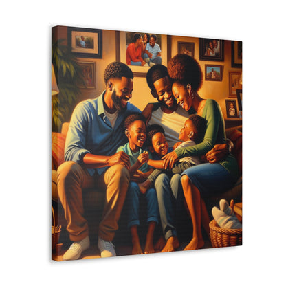 "Golden Moments of Family Love" - Canvas - Authentic4Us