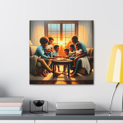 "Golden Moments of Family Love" - Canvas - Authentic4Us