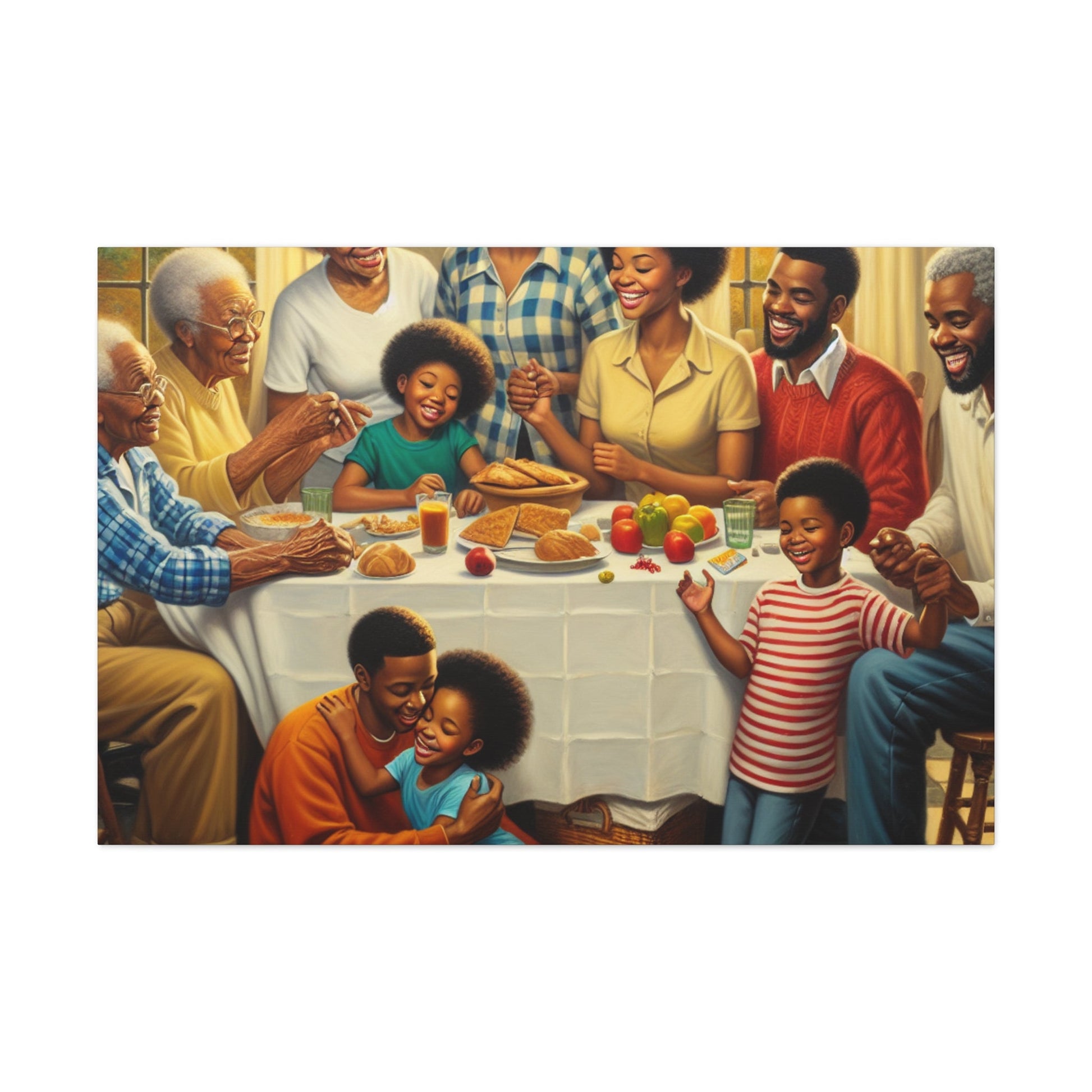 "Harmonious Family Gathering" - Canvas - Authentic4Us