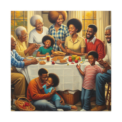 "Harmonious Family Gathering" - Canvas - Authentic4Us