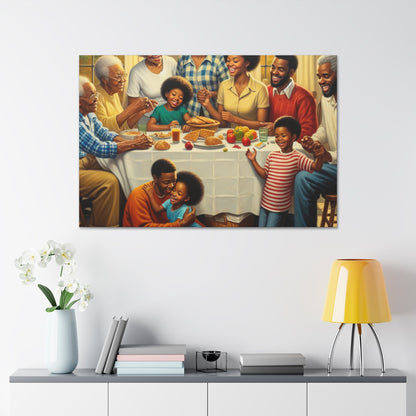 "Harmonious Family Gathering" - Canvas - Authentic4Us