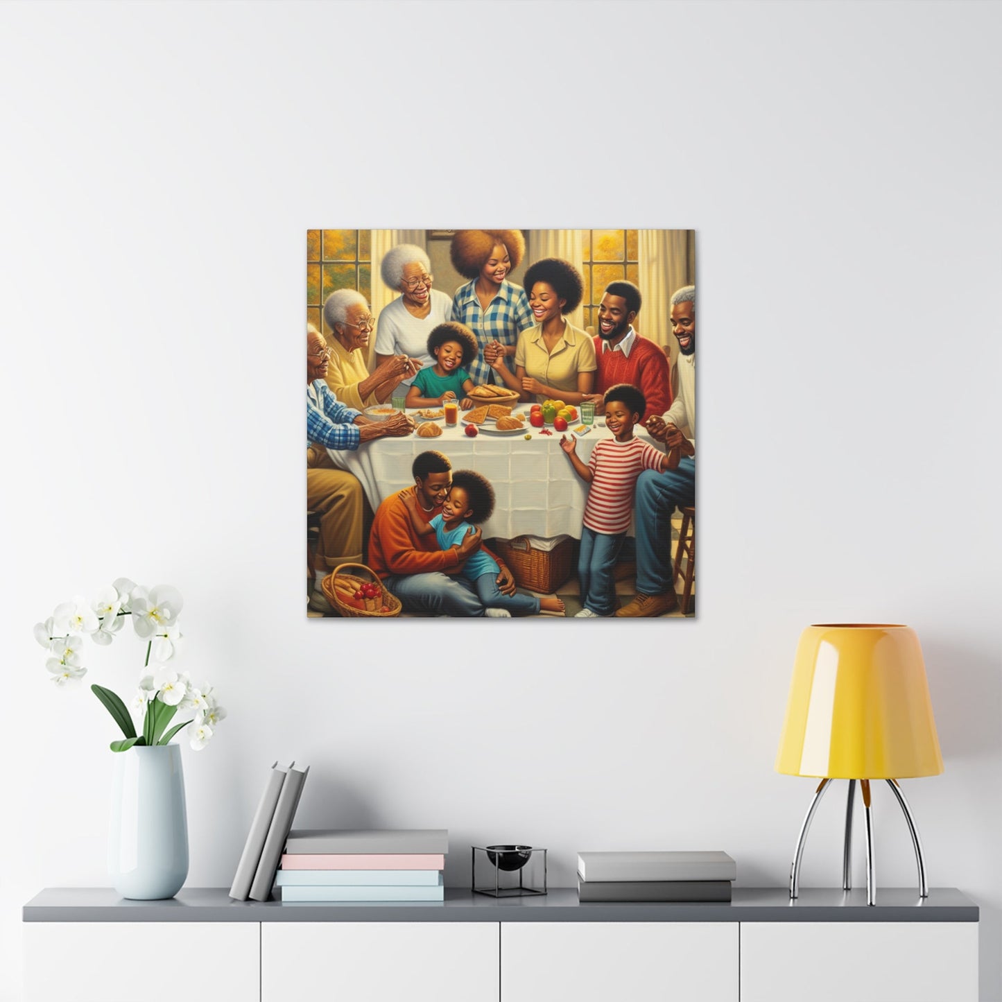 "Harmonious Family Gathering" - Canvas - Authentic4Us