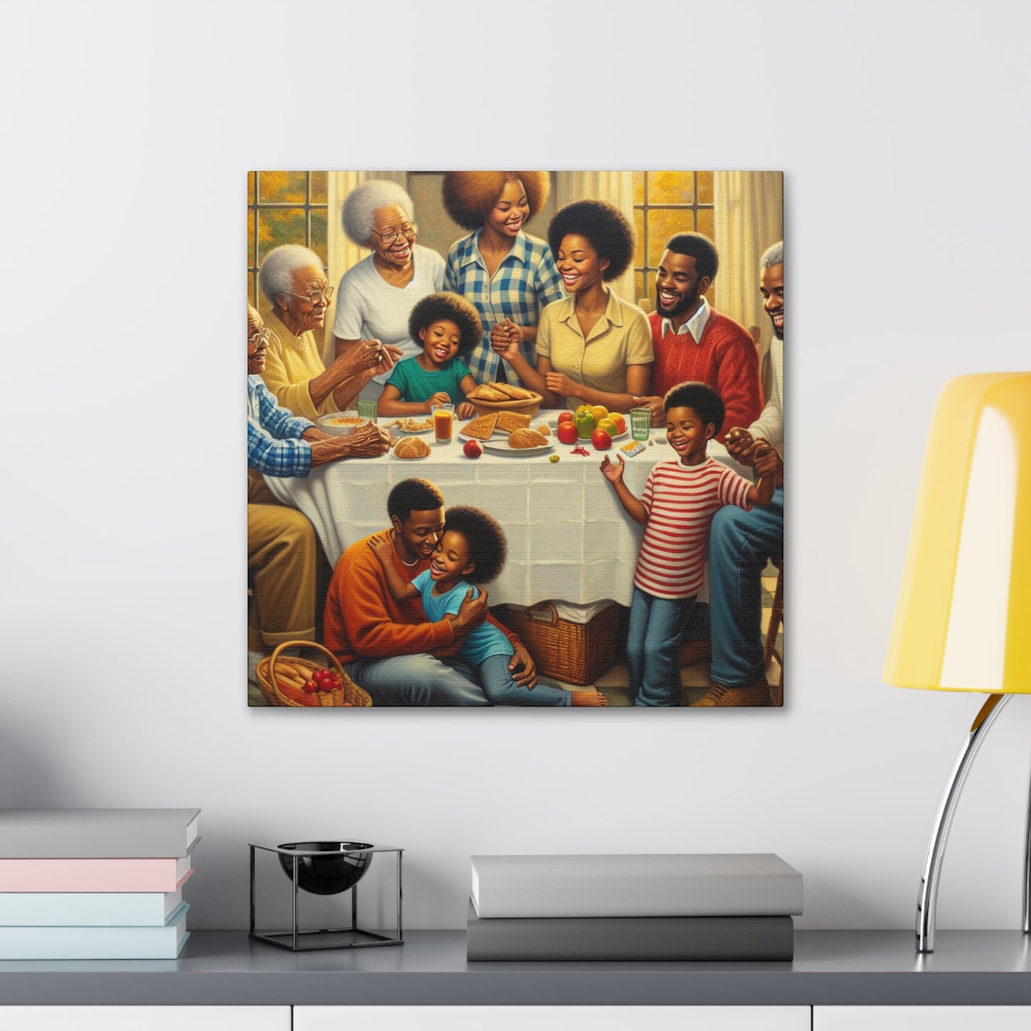 "Harmonious Family Gathering" - Canvas - Authentic4Us