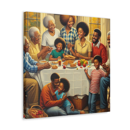 "Harmonious Family Gathering" - Canvas - Authentic4Us