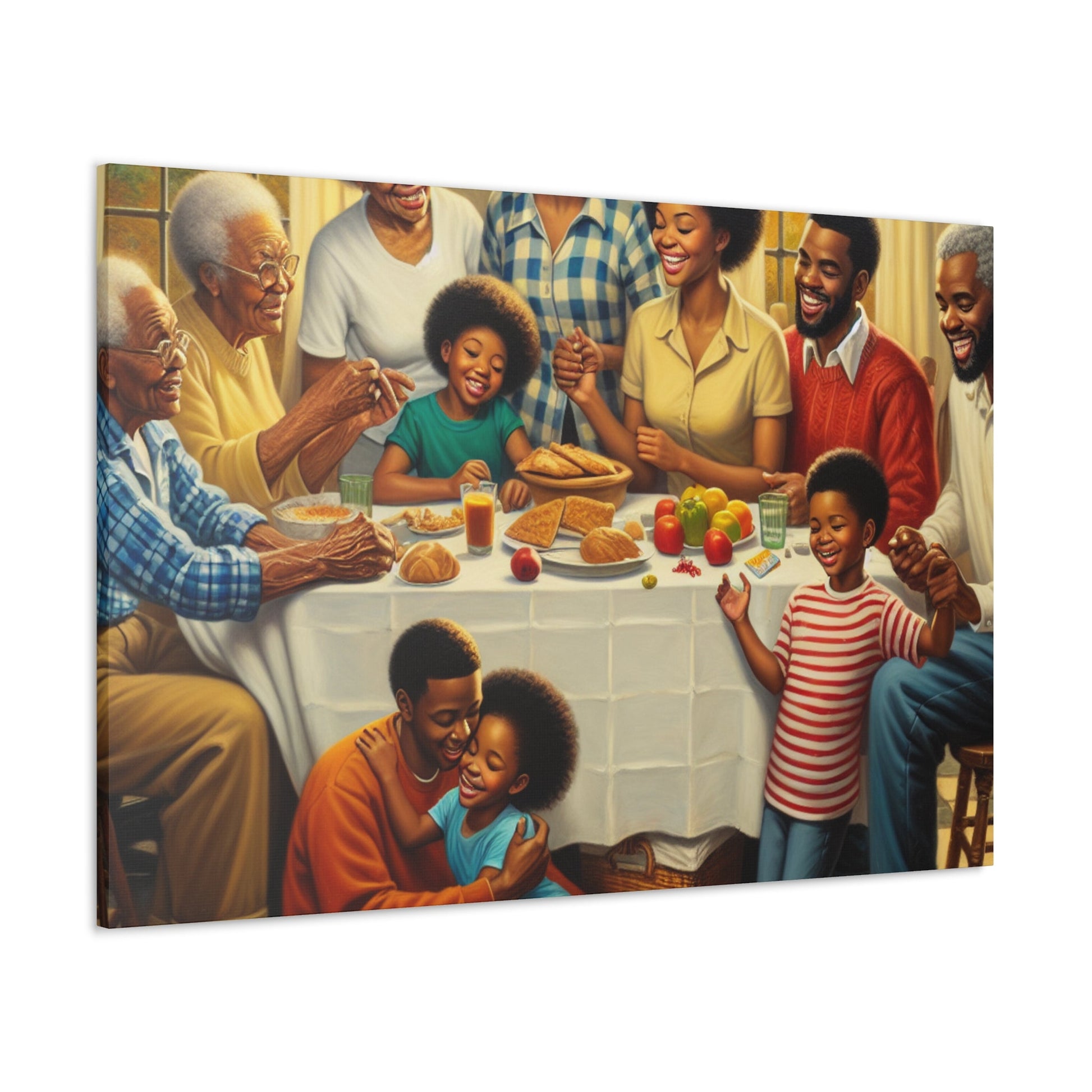 "Harmonious Family Gathering" - Canvas - Authentic4Us