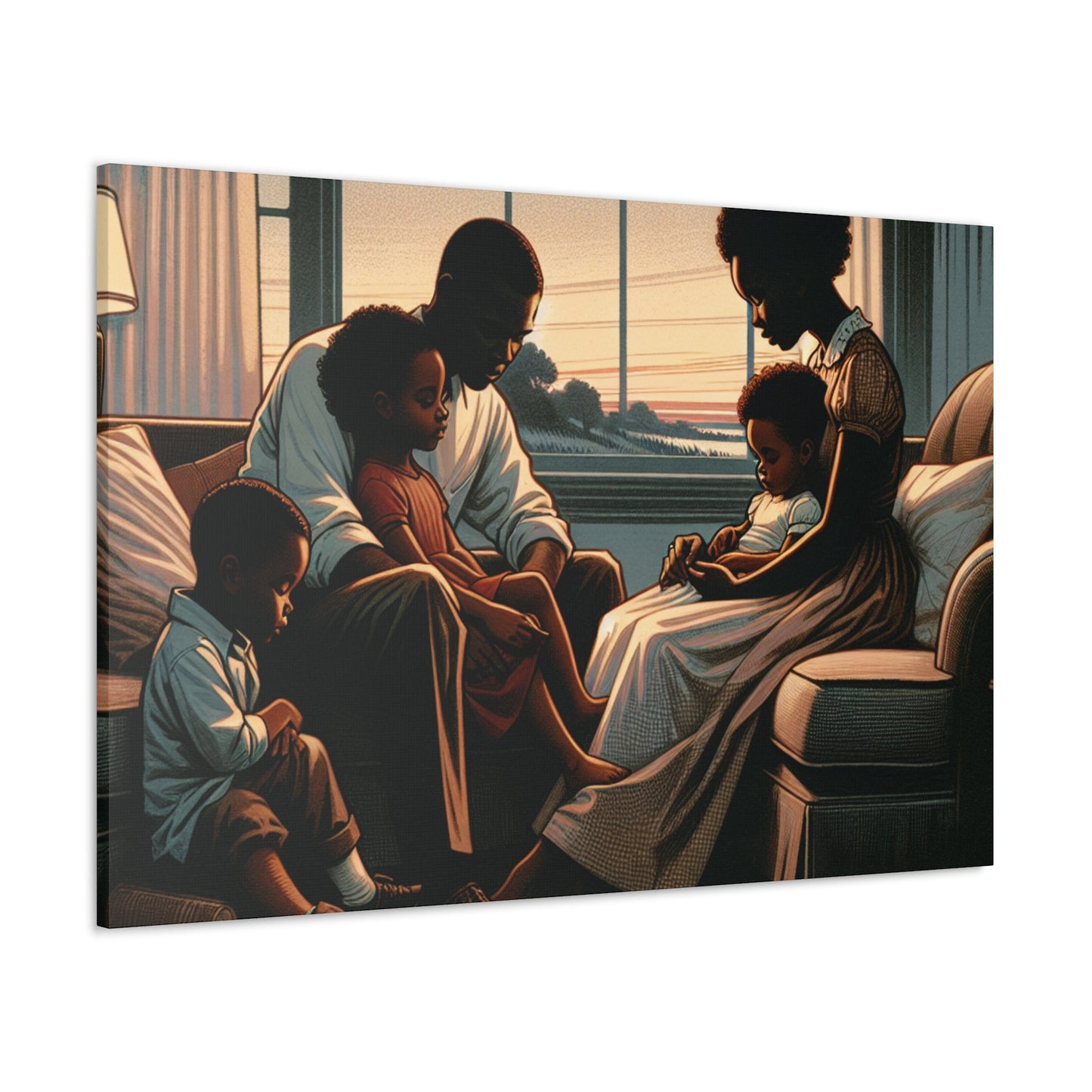 "Harmonious Home: Family Love" - Canvas - Authentic4Us