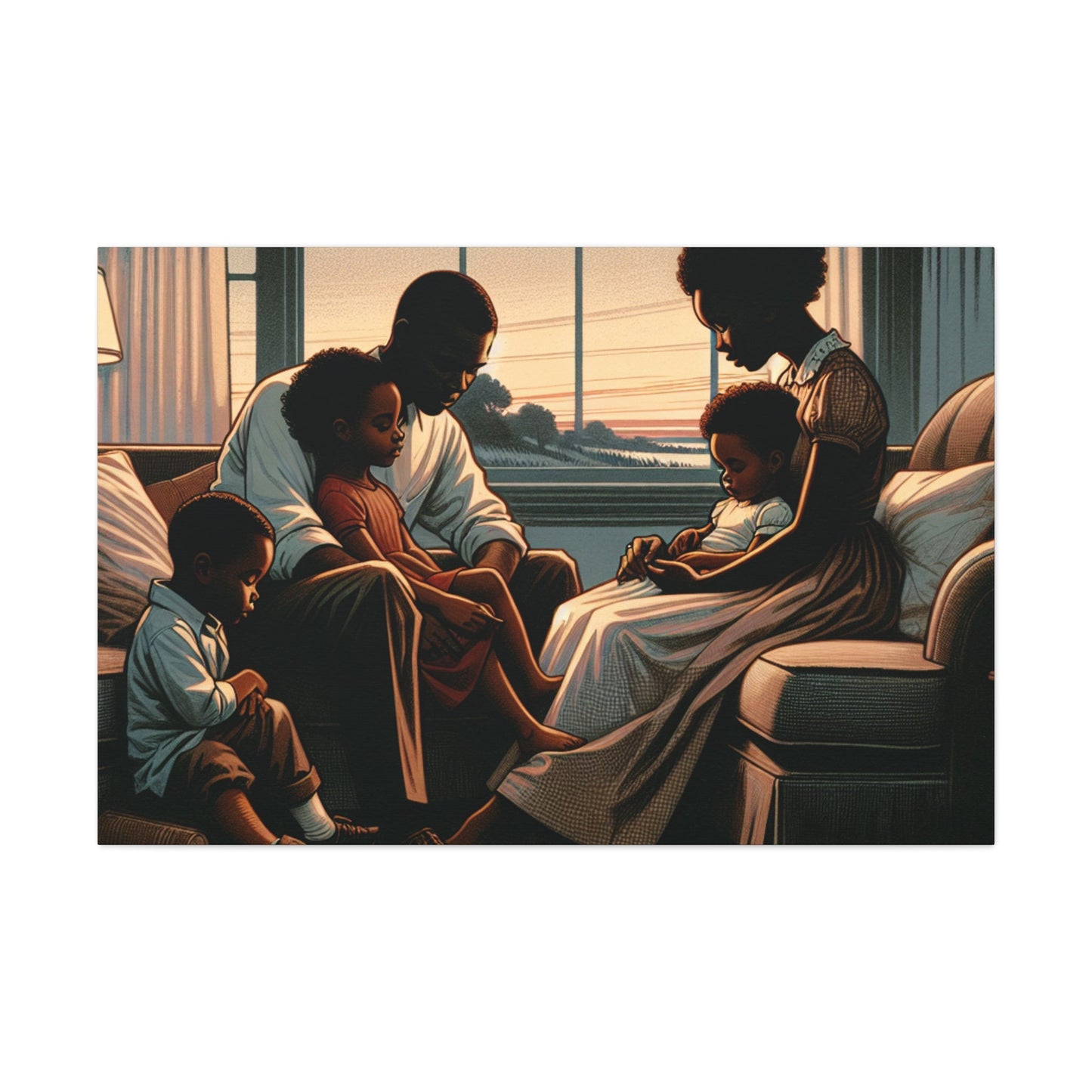 "Harmonious Home: Family Love" - Canvas - Authentic4Us