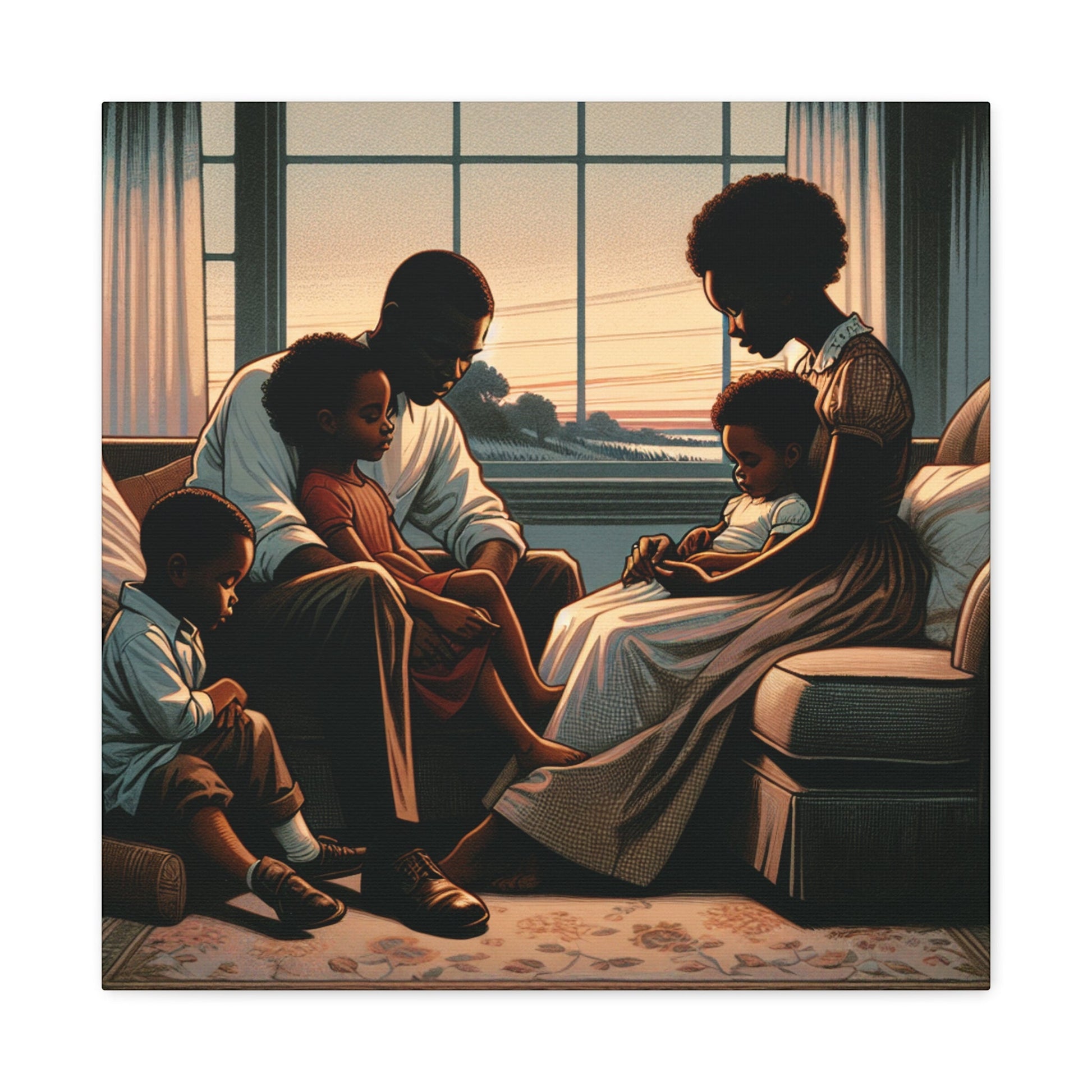 "Harmonious Home: Family Love" - Canvas - Authentic4Us