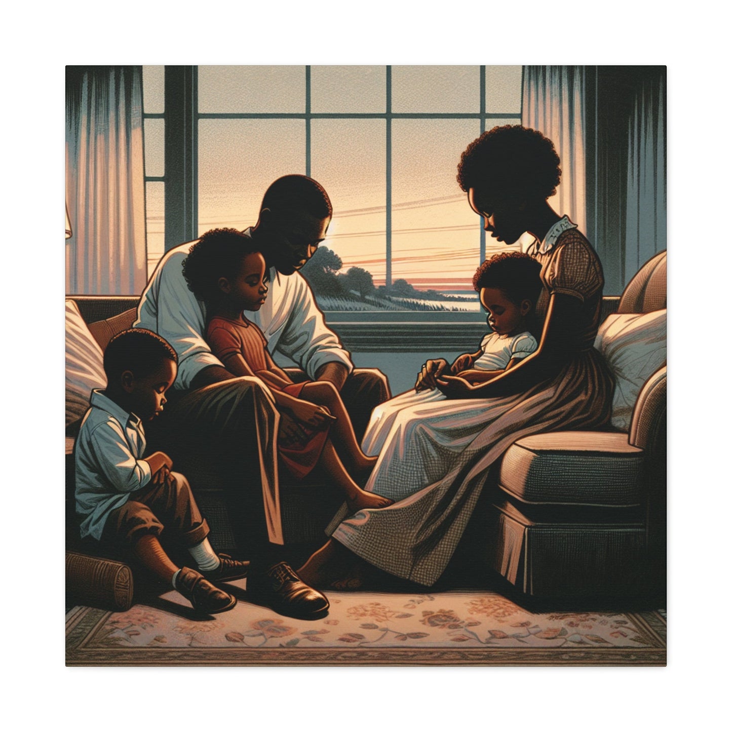 "Harmonious Home: Family Love" - Canvas - Authentic4Us