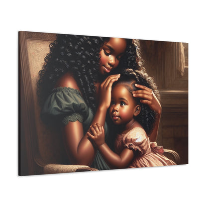 "Harmony in Golden Curls" - Canvas - Authentic4Us