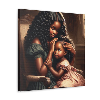 "Harmony in Golden Curls" - Canvas - Authentic4Us