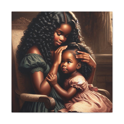 "Harmony in Golden Curls" - Canvas - Authentic4Us