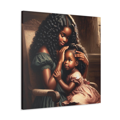 "Harmony in Golden Curls" - Canvas - Authentic4Us