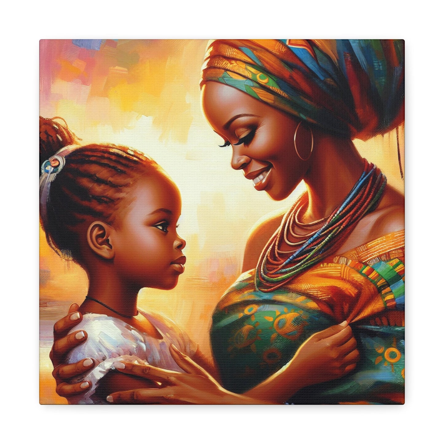 "Harmony of Maternal Joy" - Canvas - Authentic4Us