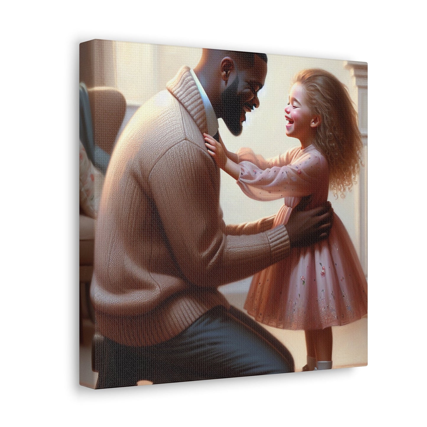 "Joyful Connection: A Tender Moment" - Canvas - Authentic4Us