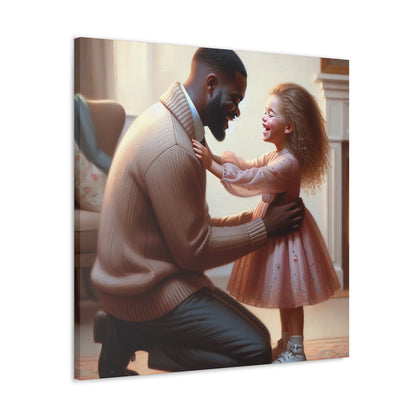 "Joyful Connection: A Tender Moment" - Canvas - Authentic4Us