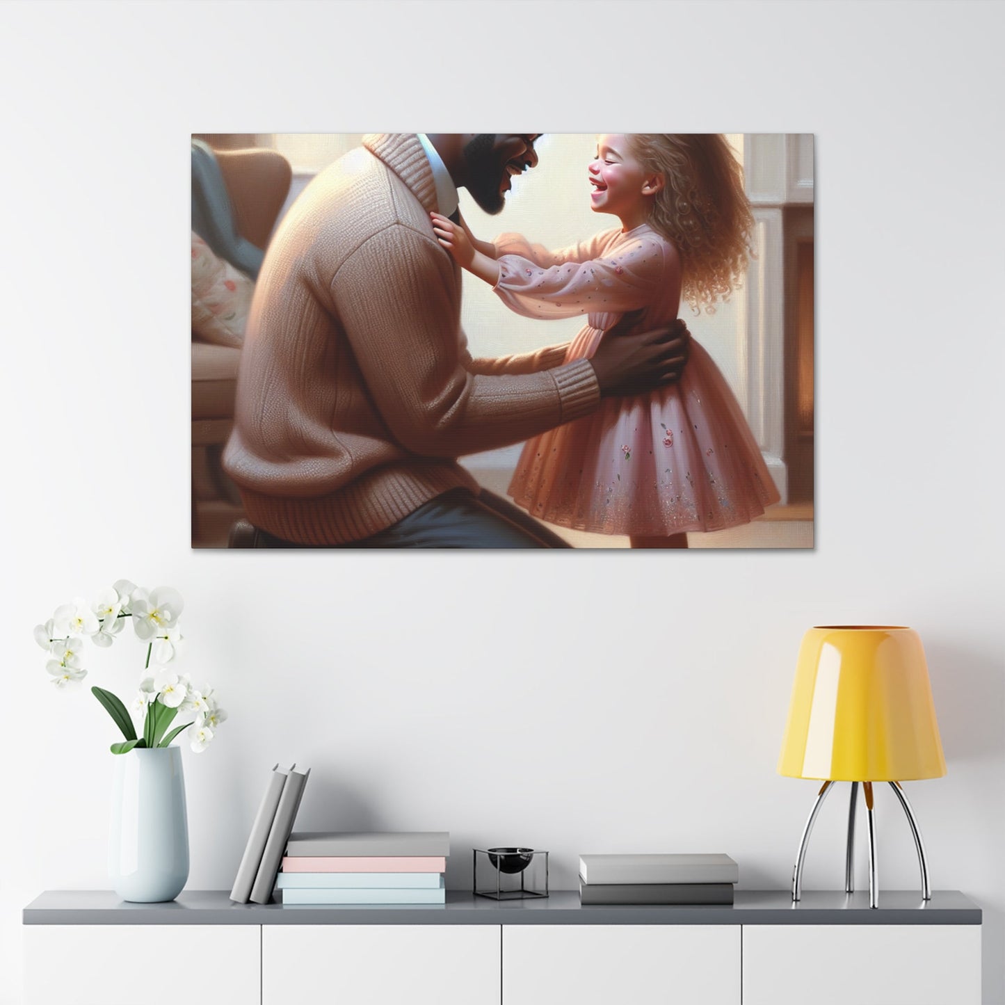 "Joyful Connection: A Tender Moment" - Canvas - Authentic4Us