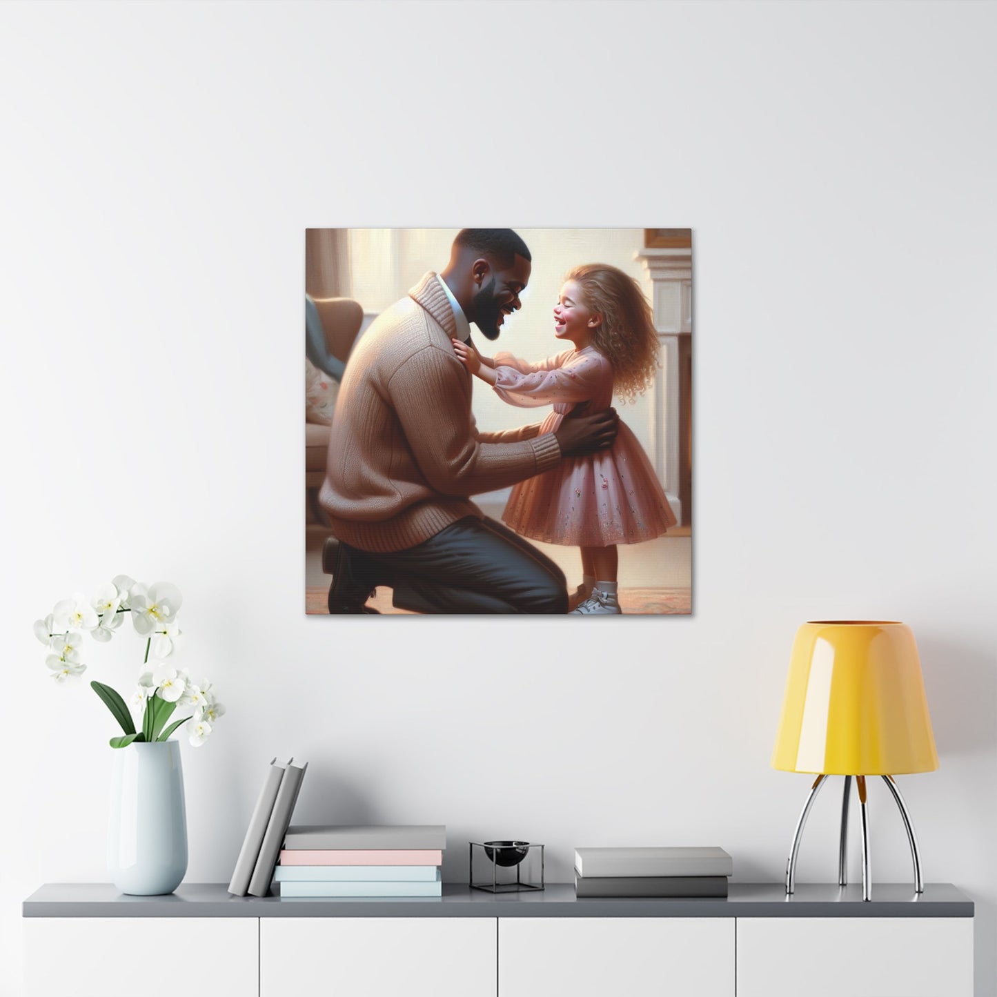 "Joyful Connection: A Tender Moment" - Canvas - Authentic4Us