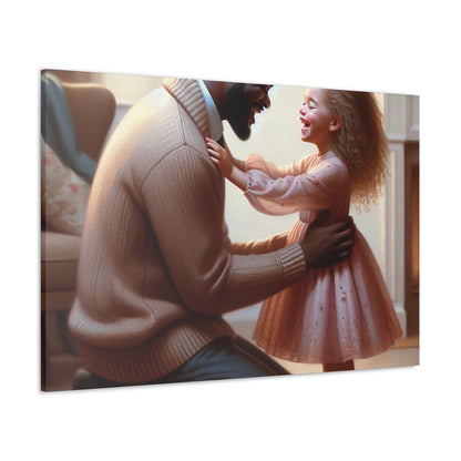 "Joyful Connection: A Tender Moment" - Canvas - Authentic4Us