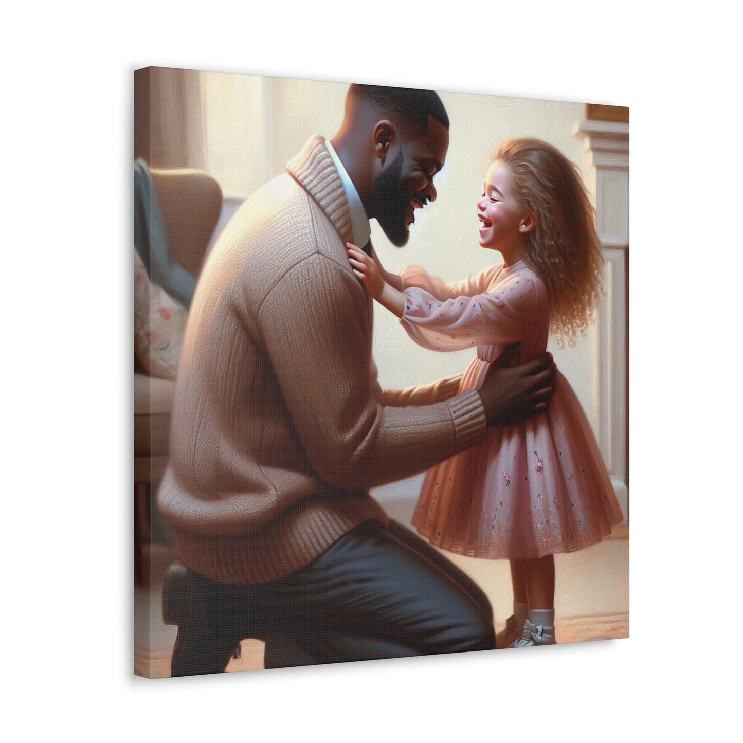 "Joyful Connection: A Tender Moment" - Canvas - Authentic4Us