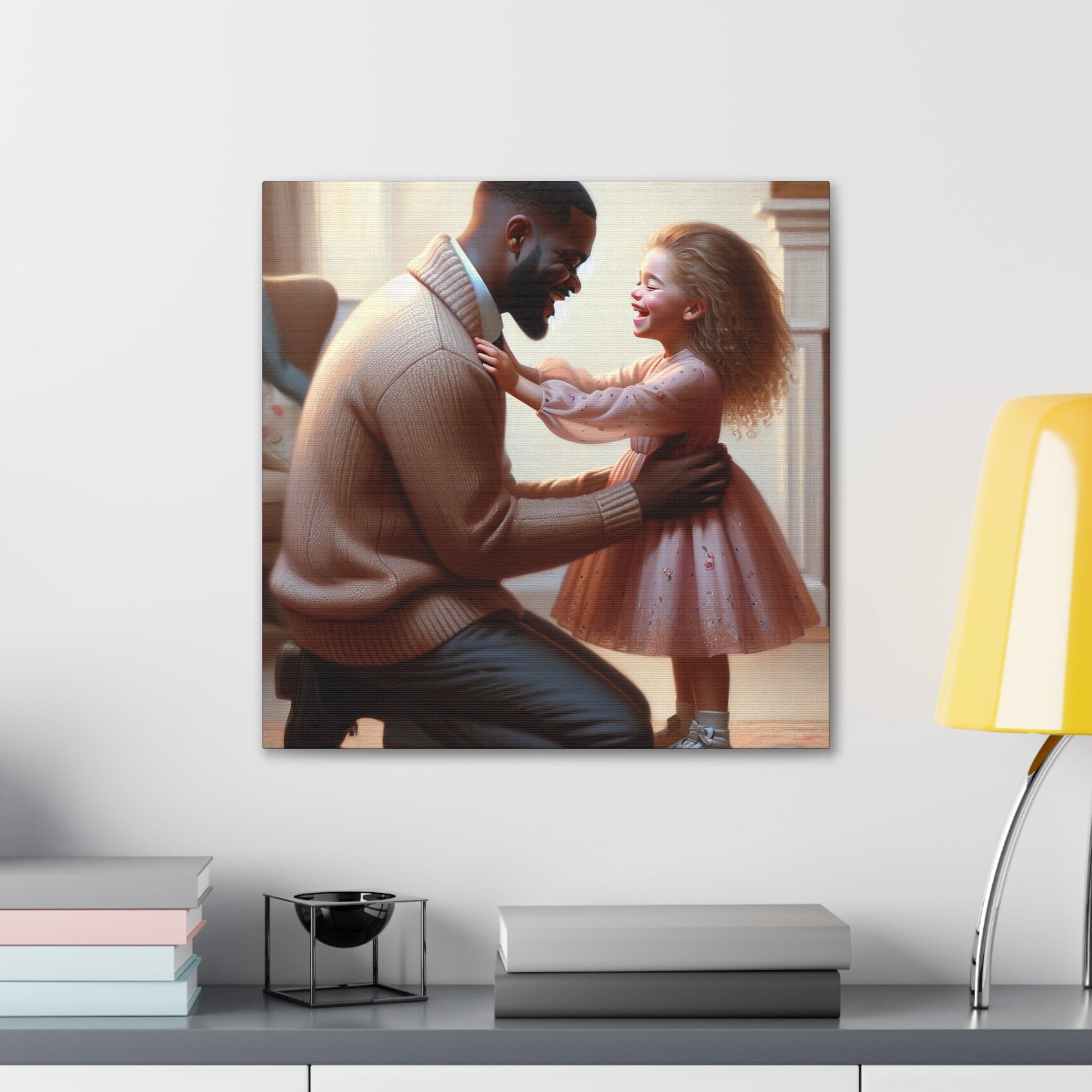 "Joyful Connection: A Tender Moment" - Canvas - Authentic4Us