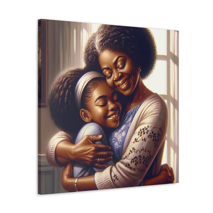 "Joyful Embrace: An Intimate Family Moment" - Canvas - Authentic4Us