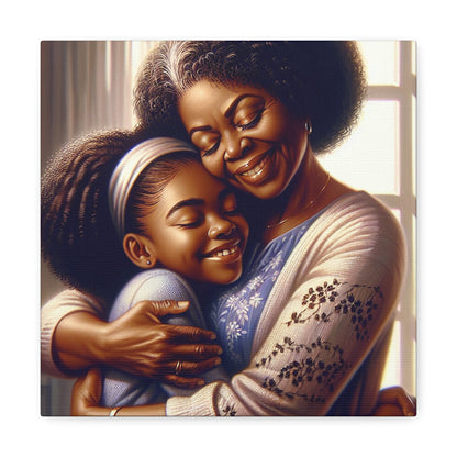 "Joyful Embrace: An Intimate Family Moment" - Canvas - Authentic4Us