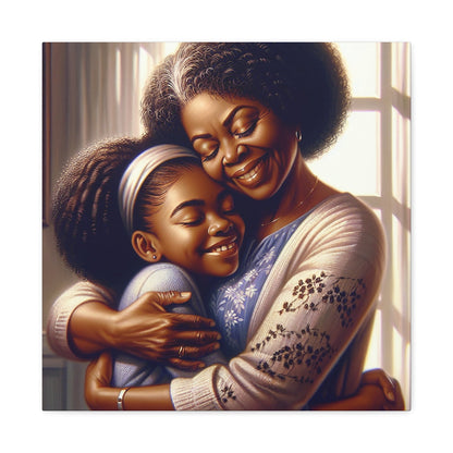 "Joyful Embrace: An Intimate Family Moment" - Canvas - Authentic4Us