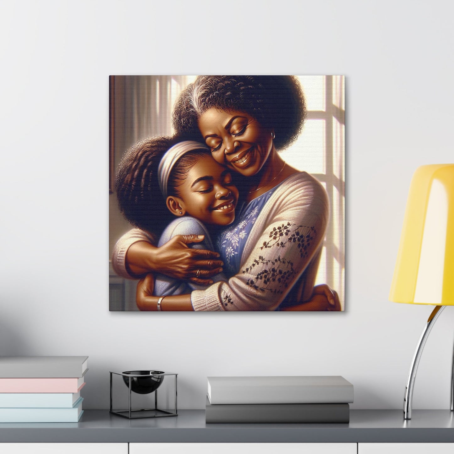 "Joyful Embrace: An Intimate Family Moment" - Canvas - Authentic4Us