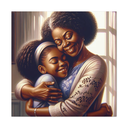 "Joyful Embrace: An Intimate Family Moment" - Canvas - Authentic4Us