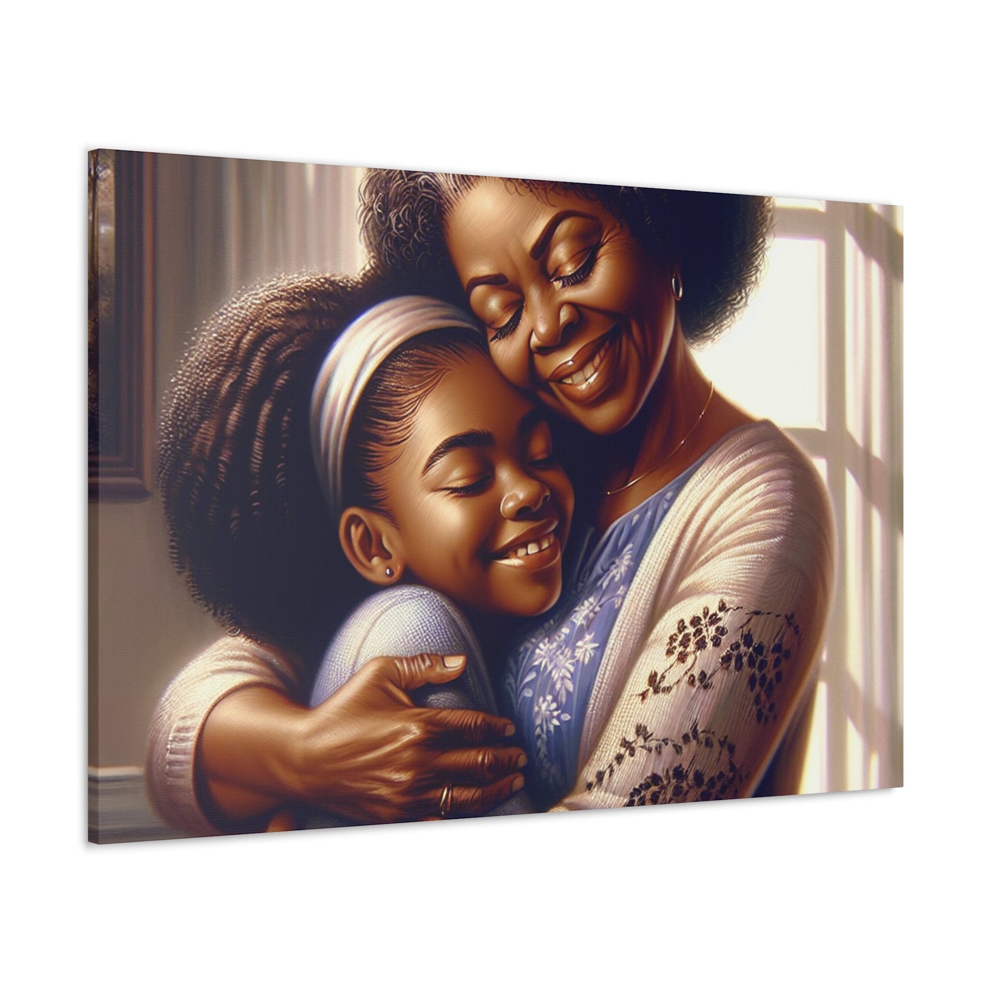 "Joyful Embrace: An Intimate Family Moment" - Canvas - Authentic4Us