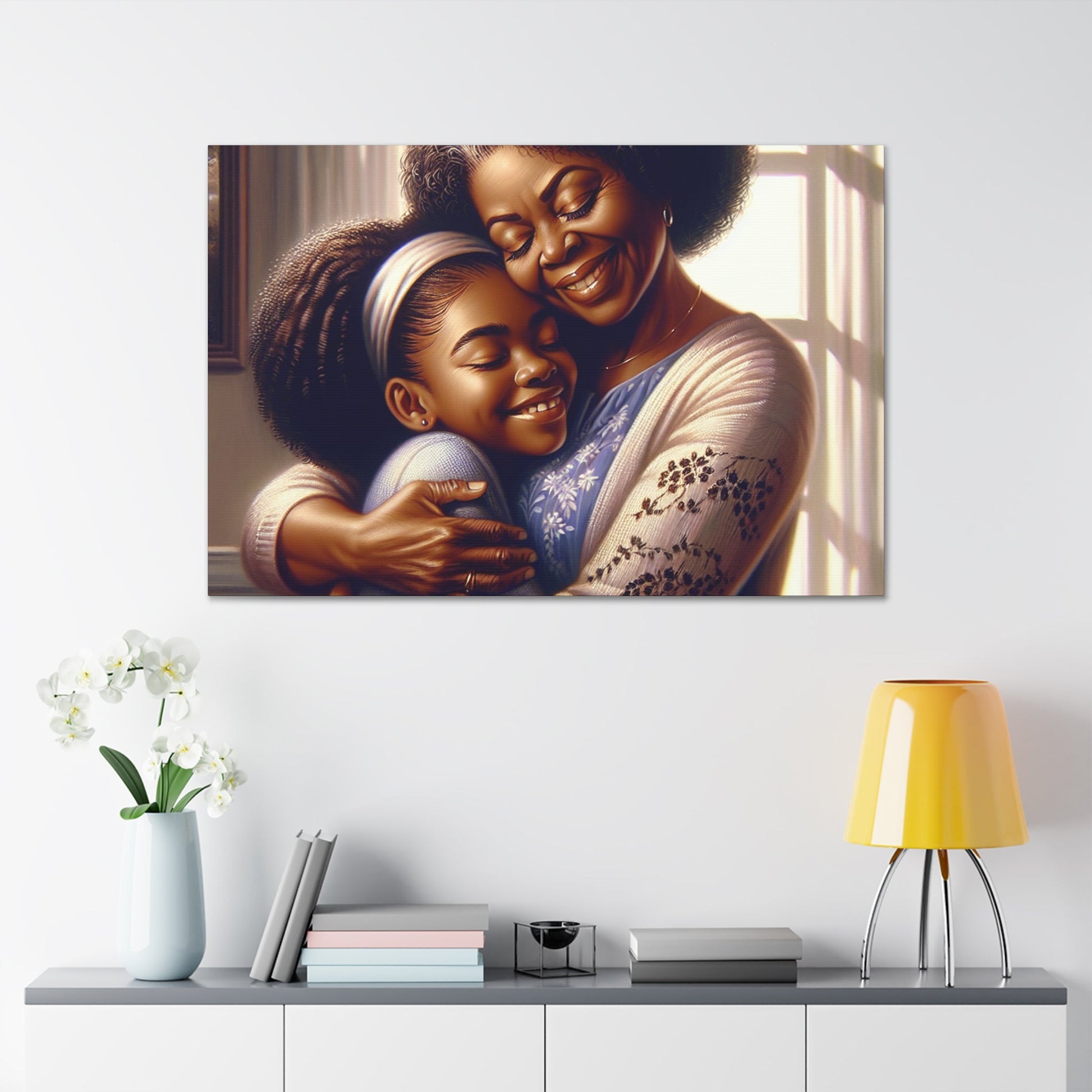 "Joyful Embrace: An Intimate Family Moment" - Canvas - Authentic4Us