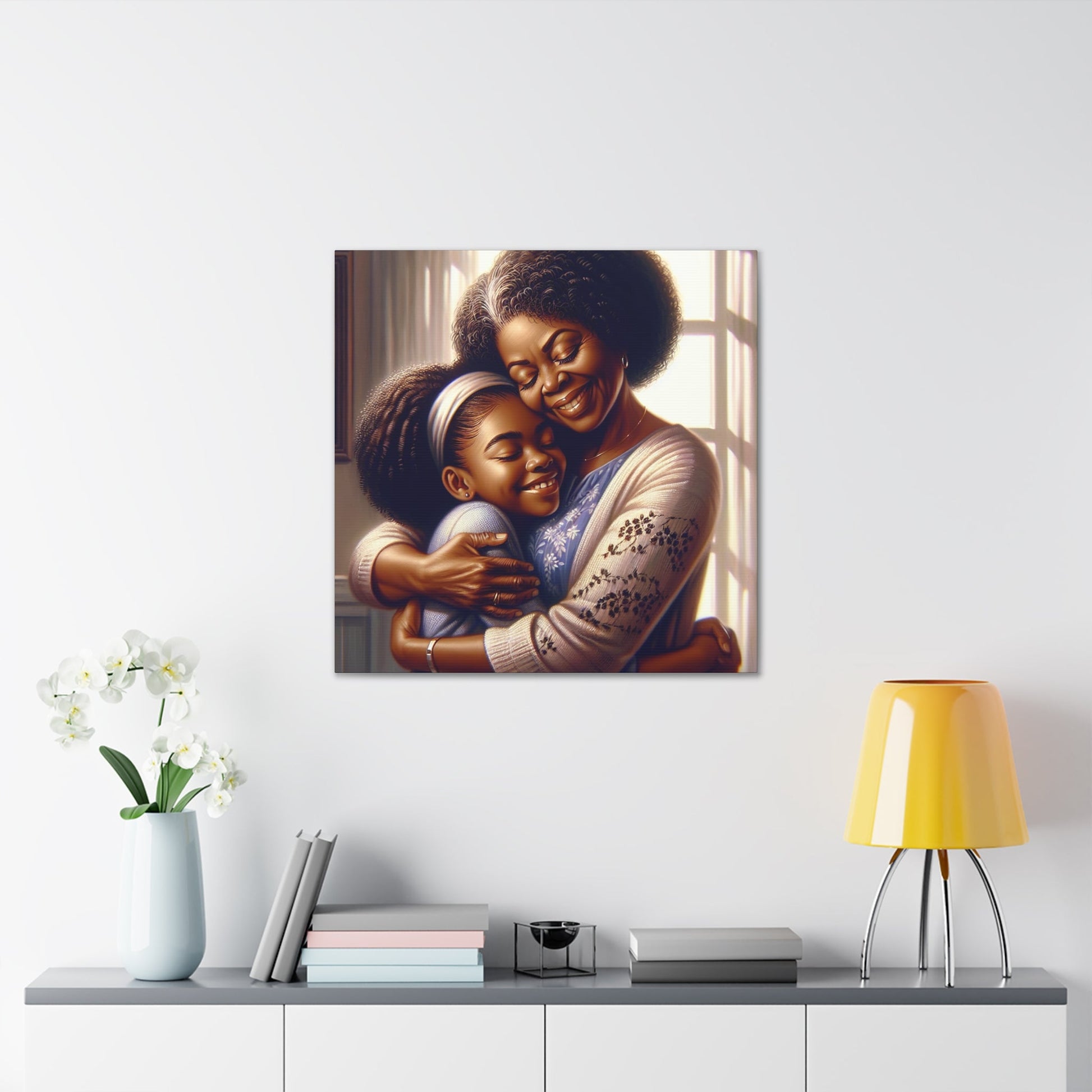 "Joyful Embrace: An Intimate Family Moment" - Canvas - Authentic4Us